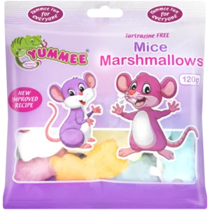 Yummee Marshmallow Mice 120g Yummee Marshmallow Mice 120g