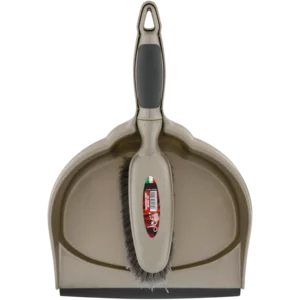 Amor Di Casa Metal Dustpan & Brush Set 2 Piece