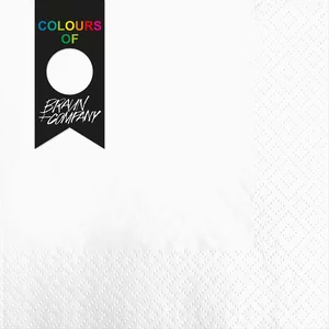 Colours Of Braun + Company White Napkins 20 Pack Colours Of Braun + Company White Napkins 20 Pack
