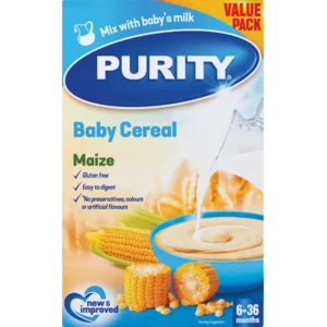 Purity Maize Baby Cereal With Milk 450g Purity Maize Baby Cereal With Milk 450g