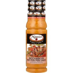 Minnies Mozambican Hot Peri-Peri Sauce 250ml Minnies Mozambican Hot Peri-Peri Sauce 250ml