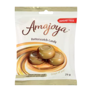 Amajoya Sugar Free Butterscotch Candy 75g Amajoya Sugar Free Butterscotch Candy 75g