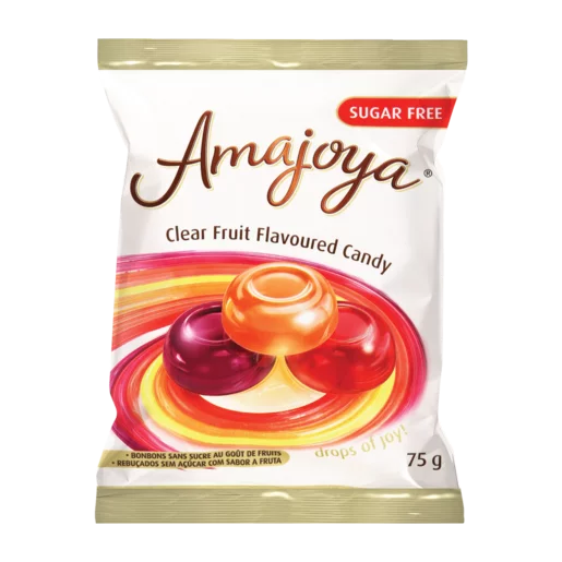 Amajoya Sugar Free Fruit Flavoured Sweets 75g Amajoya Sugar Free Fruit Flavoured Sweets 75g