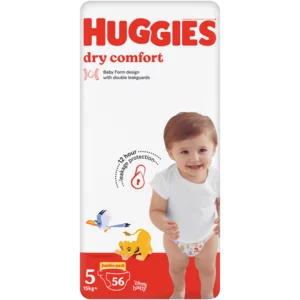 Huggies Dry Comfort Jumbo Pack Size 5 Diapers 56 Pack