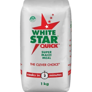 White Star Quick Instant Maize Meal 1kg White Star Quick Instant Maize Meal 1kg