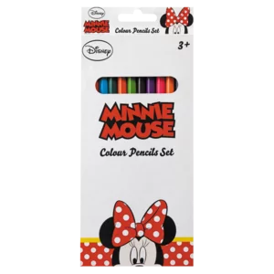 Multicoloured Minnie Mouse Long Colouring Pencil Set 12 Pack Multicoloured Minnie Mouse Long Colouring Pencil Set 12 Pack