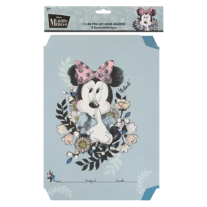Minnie Mouse Assorted A4 Book Jackets 5 Piece Minnie Mouse Assorted A4 Book Jackets 5 Piece