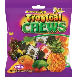 Sovereign Tropical Chews 125g