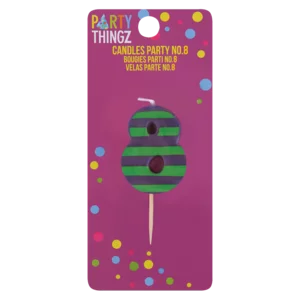 Party Thingz Number 8 Party Candle