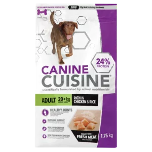 Canine Cuisine Rich In Chicken & Rice Flavoured Adult Dog Food 1.75kg