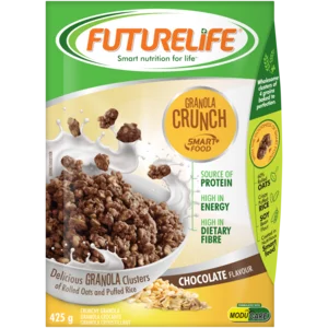 Futurelife Smart Food Granola Crunch Chocolate Flavoured Granola Cereal 425g Futurelife Smart Food Granola Crunch Chocolate Flavoured Granola Cereal 425g