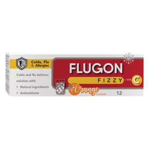 Flugon Fizzy + Vita C Orange Flavoured Tablets 12 Pack Flugon Fizzy + Vita C Orange Flavoured Tablets 12 Pack