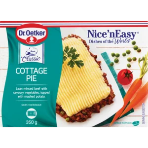 Dr. Oetker Nice 'N Easy Frozen Cottage Pie Ready Meal 350g Dr. Oetker Nice 'N Easy Frozen Cottage Pie Ready Meal 350g