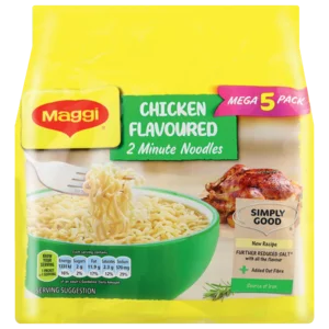 Maggi Chicken Flavoured 2-Minute Noodles 5x73g Maggi Chicken Flavoured 2-Minute Noodles 5x73g