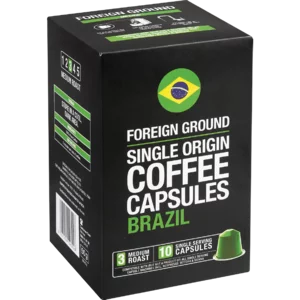 Foreign Ground Brazil Coffee Capsules 10 Pack