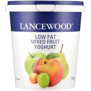Lancewood Mixed Fruit Flavoured Low Fat Yoghurt 1kg Lancewood Mixed Fruit Flavoured Low Fat Yoghurt 1kg
