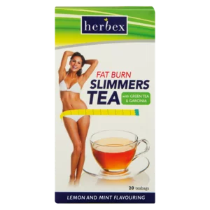 Herbex Lemon & Mint Flavoured Fat Burn Slimming Tea 20 Pack