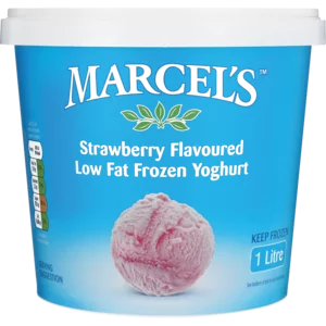 Marcel's Strawberry Flavoured Low Fat Frozen Yoghurt 1L