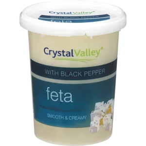 Crystal Valley Black Pepper Feta Cheese 400g