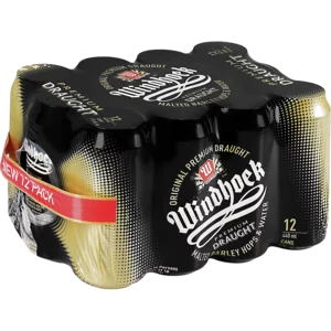 Windhoek Premium Draught Cans 12x440ml