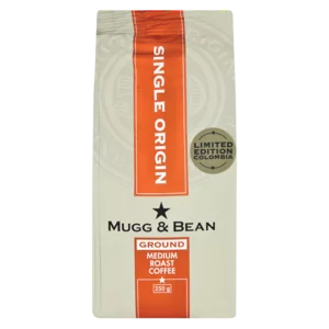 Mugg & Bean Limited Edition Columbia Single Origin Medium Roast Ground Coffee 250g Mugg & Bean Limited Edition Columbia Single Origin Medium Roast Ground Coffee 250g