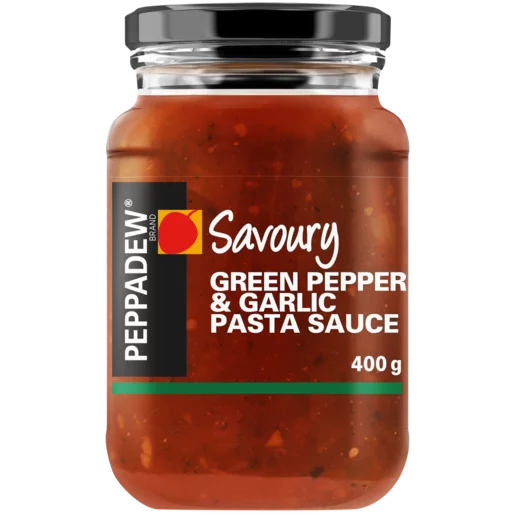 Peppadew Green Pepper & Garlic Pasta Sauce 400g Peppadew Green Pepper & Garlic Pasta Sauce 400g