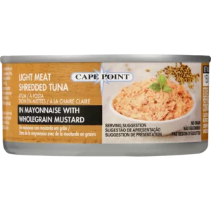 Cape Point Light Meat Shredded Tuna In Mayonnaise With Wholegrain Mustard 150g