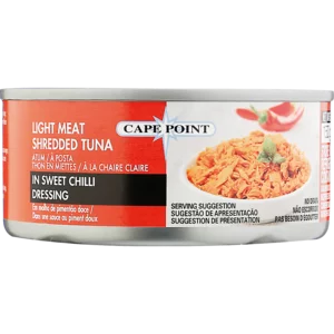 Cape Point Light Meat Shredded Tuna In Sweet Chilli Dressing 150g Cape Point Light Meat Shredded Tuna In Sweet Chilli Dressing 150g