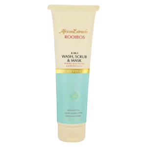 African Extracts 3-In-1 Face Wash, Scrub & Mask 150ml