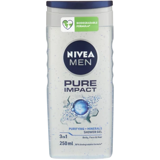 Nivea Men Pure Impact Shower Gel 250ml