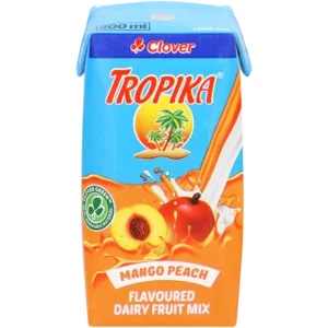 Clover Tropika Long Life Peach & Mango Dairy Blend 200ml Clover Tropika Long Life Peach & Mango Dairy Blend 200ml