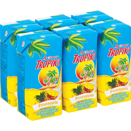 Clover Tropika Long Life Pineapple Dairy Blend 6x200ml Clover Tropika Long Life Pineapple Dairy Blend 6x200ml