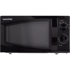 Essentials Black Manual Microwave Oven 20L Essentials Black Manual Microwave Oven 20L