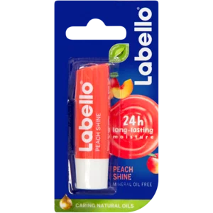 Labello Peach Shine Long-Lasting Lip Balm 4.8g