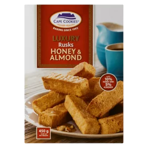 Cape Cookies Luxury Honey & Almond Rusks 450g Cape Cookies Luxury Honey & Almond Rusks 450g