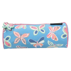 Butterfly Assorted Round Pencil Bag Butterfly Assorted Round Pencil Bag