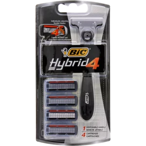 BIC Flex 4 Hybrid Men's Disposable Razor Blister Cartridges 1 Pack + 4 BIC Flex 4 Hybrid Men's Disposable Razor Blister Cartridges 1 Pack + 4