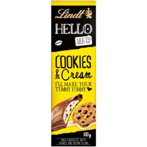 Lindt Hello City Edition Cookies & Cream Chocolate Slab 100g