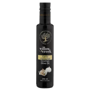 Willow Creek Extra Virgin Olive Oil Garlic Flavoured 250ml Willow Creek Extra Virgin Olive Oil Garlic Flavoured 250ml