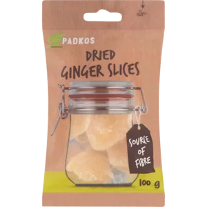Padkos Dried Ginger Slices 100g Padkos Dried Ginger Slices 100g