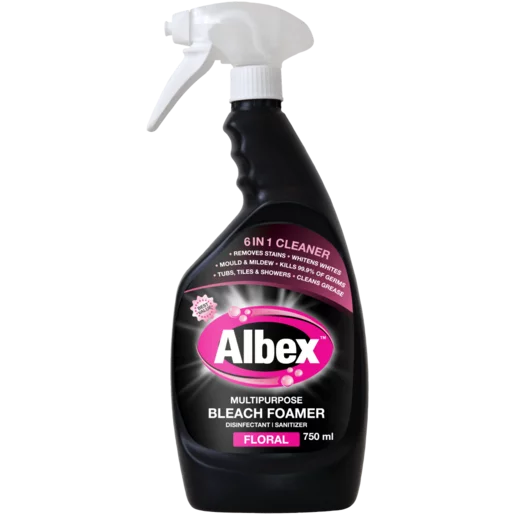 Albex Floral Multipurpose Bleach Foamer Spray 750ml Albex Floral Multipurpose Bleach Foamer Spray 750ml