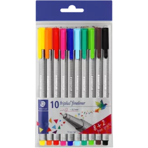 Staedtler Triplus 0.3mm Fineliner Set 10 Piece Staedtler Triplus 0.3mm Fineliner Set 10 Piece