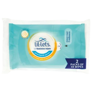 Lil-Lets Chamomile Feminine Wipes 2x10 Pack