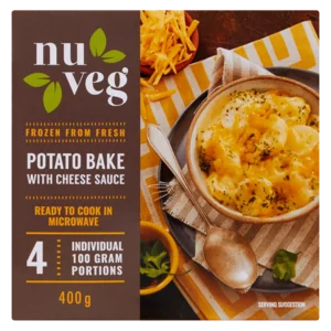 Nu Veg Potato Bake With Cheese Sauce 400g Nu Veg Potato Bake With Cheese Sauce 400g