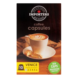 Importers Venice Coffee Capsules 10 Pack