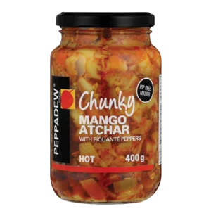 Peppadew Hot Chunky Mango Atchar 400g Peppadew Hot Chunky Mango Atchar 400g