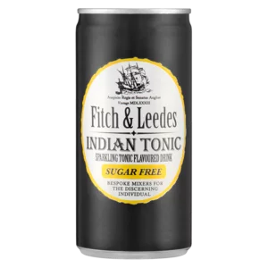 Fitch & Leedes Sugar Free Indian Tonic Sparkling Flavoured Drink Can 200ml