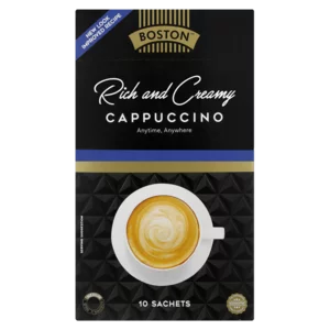 Boston Rich & Creamy Cappuccino Sticks 10x17g Boston Rich & Creamy Cappuccino Sticks 10x17g
