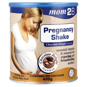 Mom 2B Chocolate Delight Flavoured Pregnancy Shake 400g Mom 2B Chocolate Delight Flavoured Pregnancy Shake 400g
