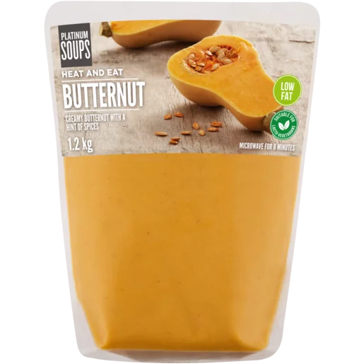 Platinum Heat And Eat Butternut Soup 1.2kg Platinum Heat And Eat Butternut Soup 1.2kg
